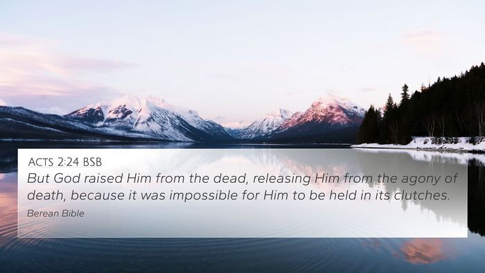 Acts 2:24 BSB Bible Verse Image