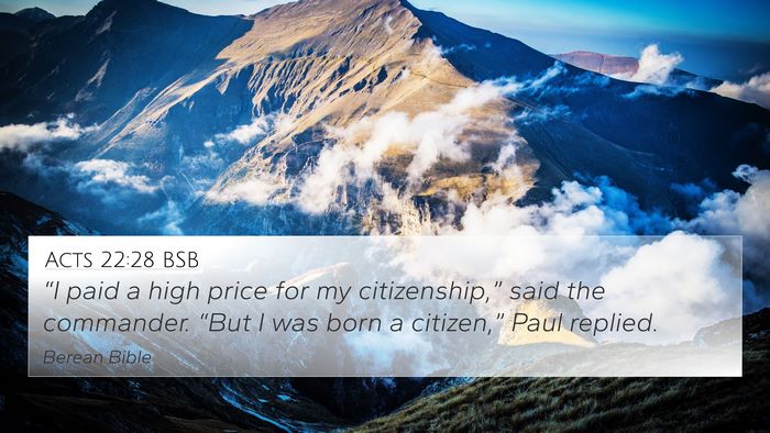 Acts 22:28 BSB 4K Wallpaper - “I paid a high price for my citizenship,” - 4K Wallpaper Bible Verse