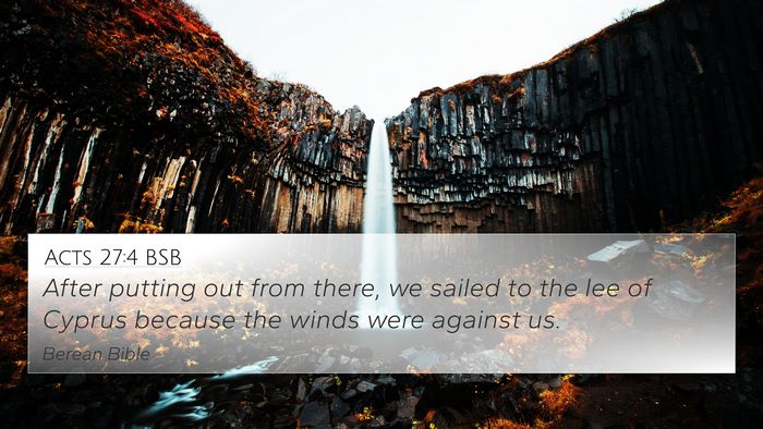 Acts 27:4 BSB Bible Verse Image