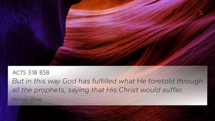 Acts 3:18 BSB Bible Verse Image