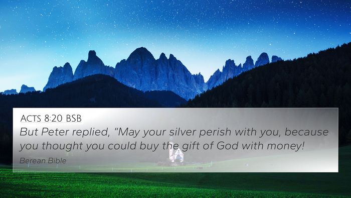 Acts 8:20 BSB Bible Verse Image