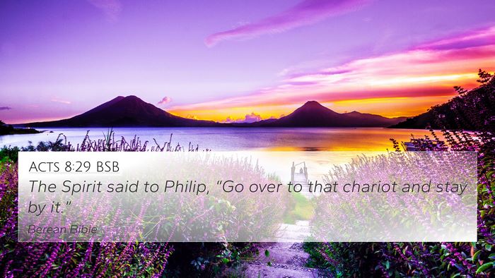 Acts 8:29 BSB Bible Verse Image