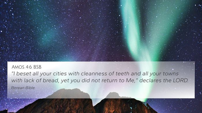 Amos 4:6 BSB Bible Verse Image