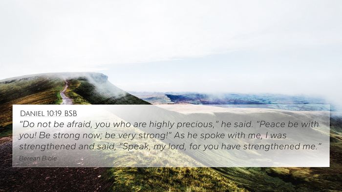 Daniel 10:19 BSB Bible Verse Image