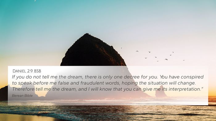 Daniel 2:9 BSB Bible Verse Image