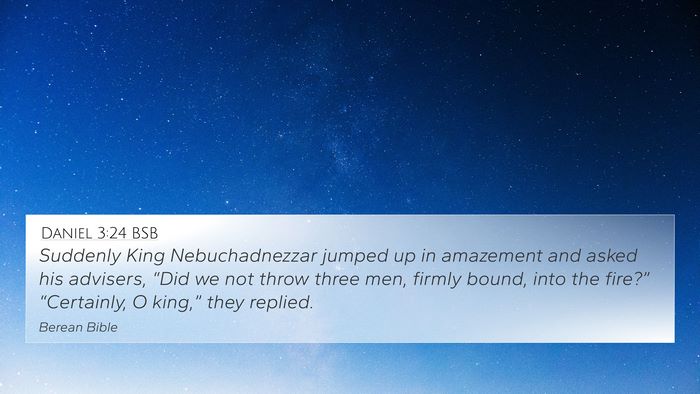 Daniel 3:24 BSB 4K Wallpaper - Suddenly King Nebuchadnezzar jumped up in - 4K Wallpaper Bible Verse