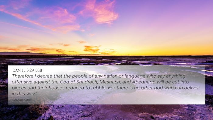 Daniel 3:29 BSB Bible Verse Image