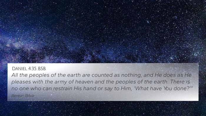 Daniel 4:35 BSB Bible Verse Image