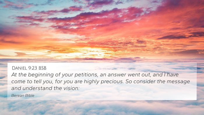 Daniel 9:23 BSB Bible Verse Image