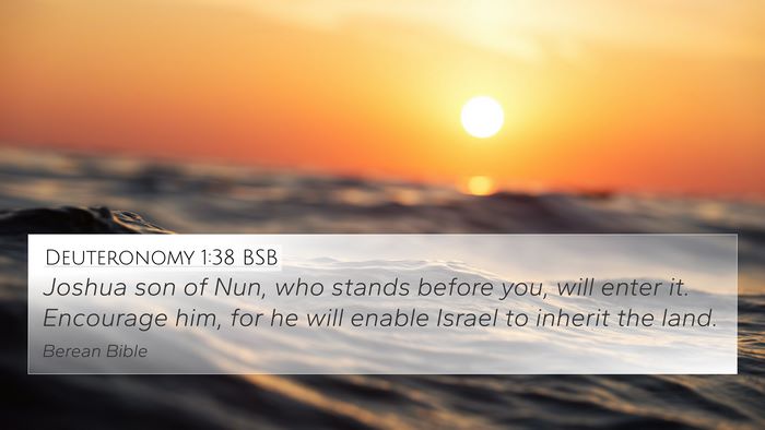 Deuteronomy 1:38 BSB Bible Verse Image