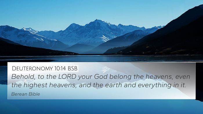 Deuteronomy 10:14 BSB Bible Verse Image
