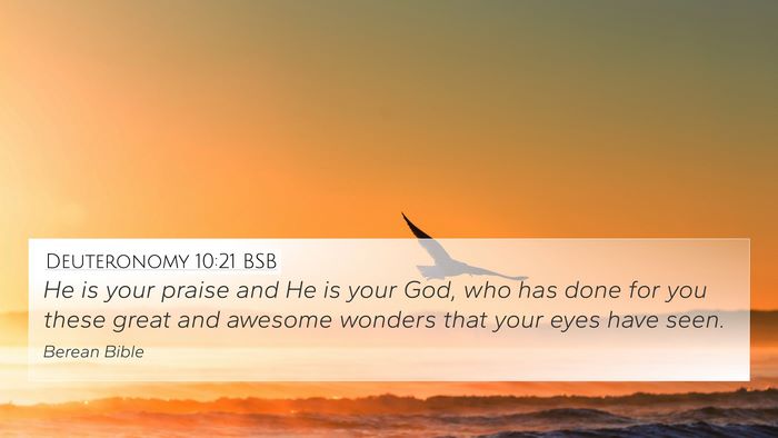 Deuteronomy 10:21 BSB Bible Verse Image