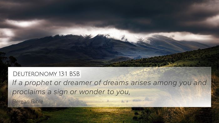 Deuteronomy 13:1 BSB Bible Verse Image