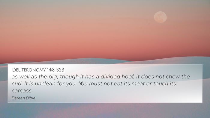 Deuteronomy 14:8 BSB Bible Verse Image