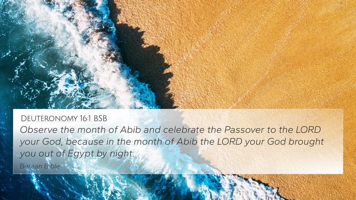 Deuteronomy 16:1 BSB Bible Verse Image