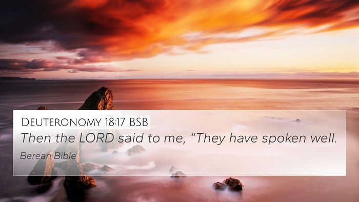 Deuteronomy 18:17 BSB Bible Verse Image