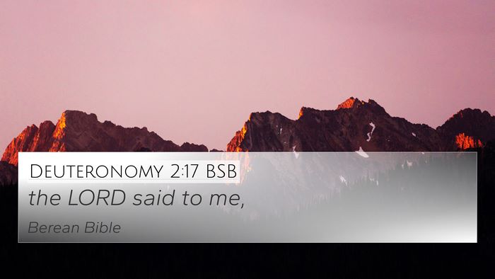 Deuteronomy 2:17 BSB 4K Wallpaper - the LORD said to - 4K Wallpaper Bible Verse