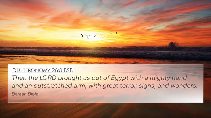 Deuteronomy 26:8 BSB Bible Verse Image