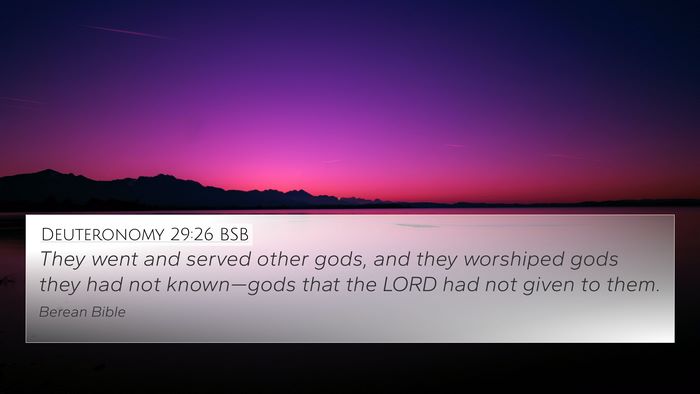 Deuteronomy 29:26 BSB Bible Verse Image
