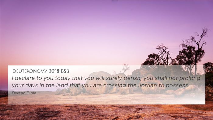Deuteronomy 30:18 BSB Bible Verse Image