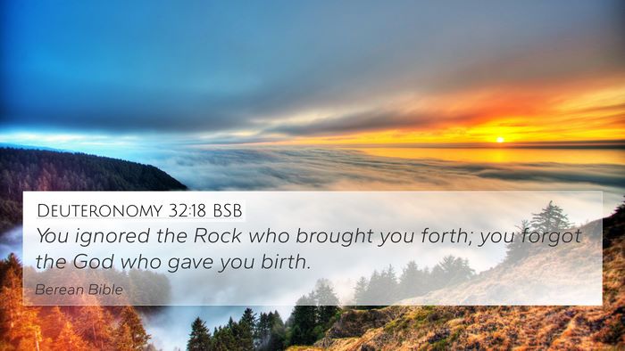 Deuteronomy 32:18 BSB Bible Verse Image