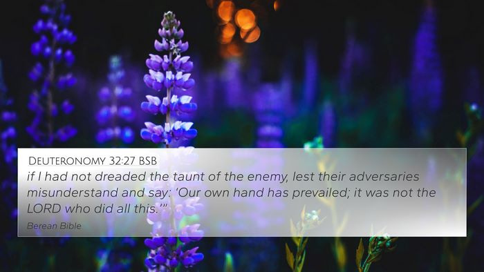 Deuteronomy 32:27 BSB Bible Verse Image