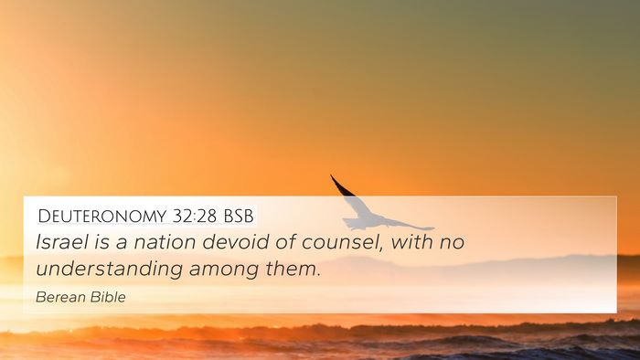 Deuteronomy 32:28 BSB Bible Verse Image