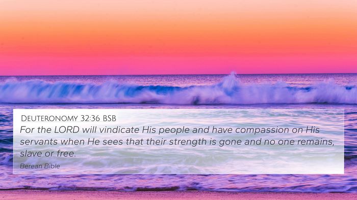 Deuteronomy 32:36 BSB Bible Verse Image