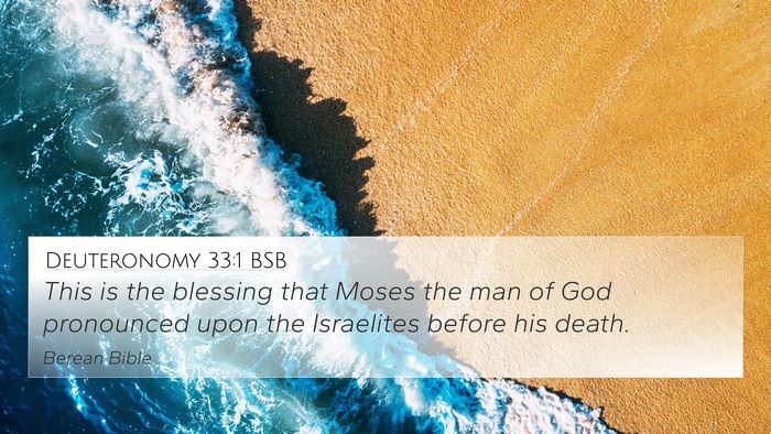 Deuteronomy 33:1 BSB Bible Verse Image