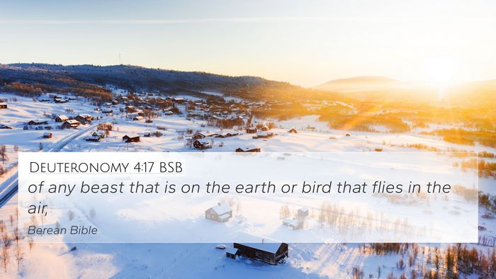 Deuteronomy 4:17 BSB 4K Wallpaper - of any beast that is on the earth or bird that - 4K Wallpaper Bible Verse