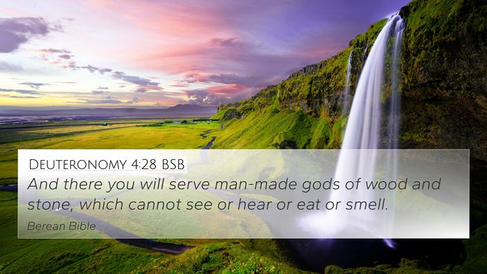 Deuteronomy 4:28 BSB Bible Verse Image