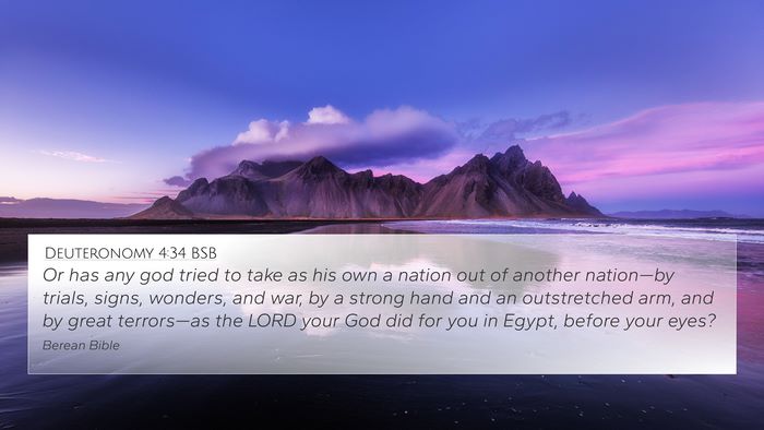 Deuteronomy 4:34 BSB Bible Verse Image