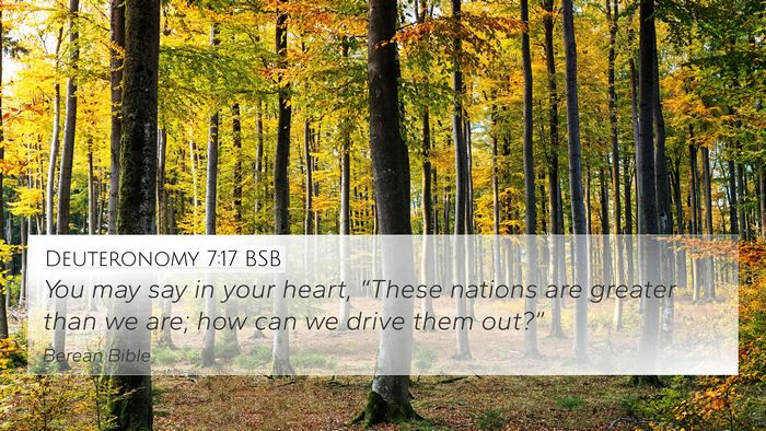 Deuteronomy 7:17 BSB Bible Verse Image
