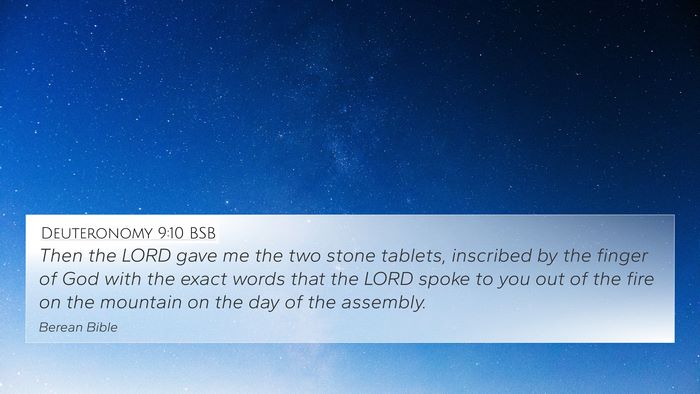 Deuteronomy 9:10 BSB Bible Verse Image