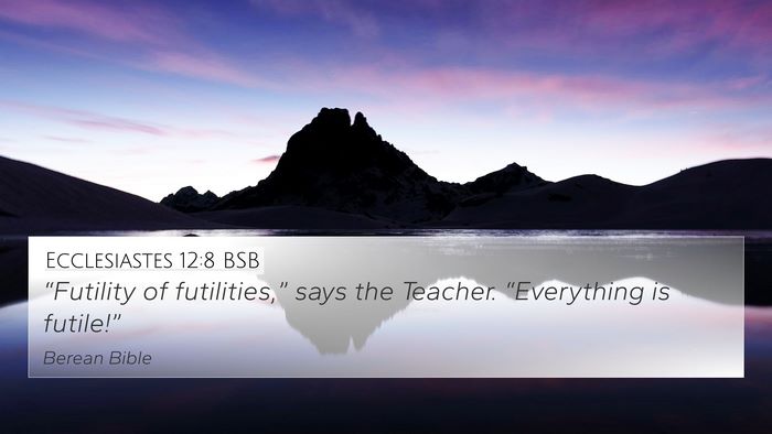Ecclesiastes 12:8 BSB Bible Verse Image