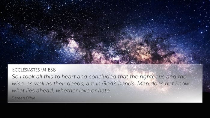 Ecclesiastes 9:1 BSB Bible Verse Image