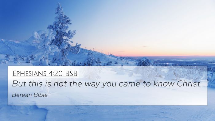 Ephesians 4:20 BSB Bible Verse Image
