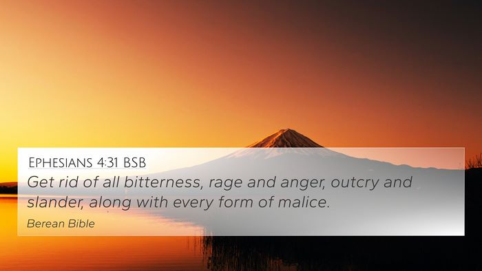 Ephesians 4:31 BSB Bible Verse Image