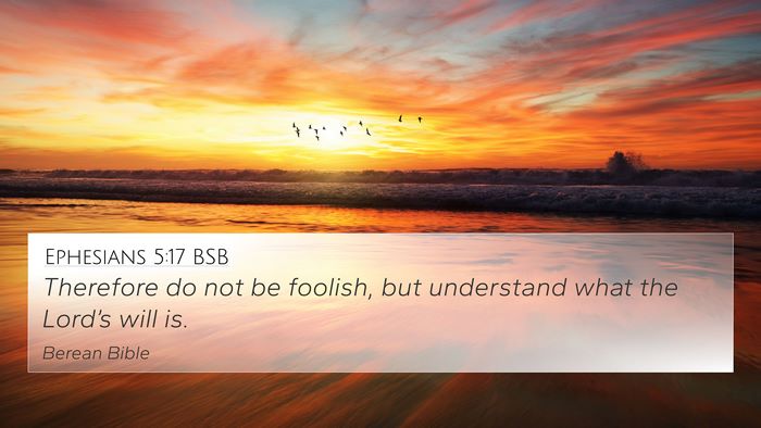 Ephesians 5:17 BSB Bible Verse Image