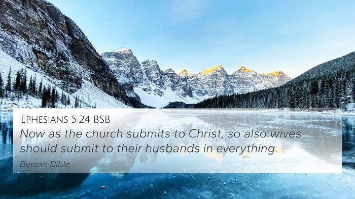 Ephesians 5:24 BSB Bible Verse Image