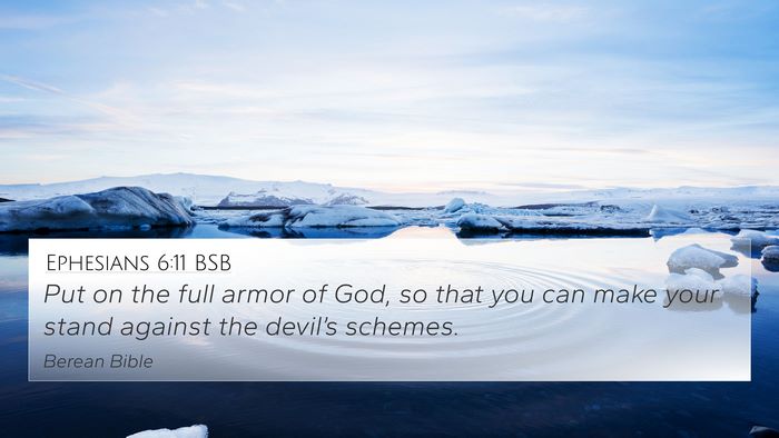 Ephesians 6:11 BSB Bible Verse Image