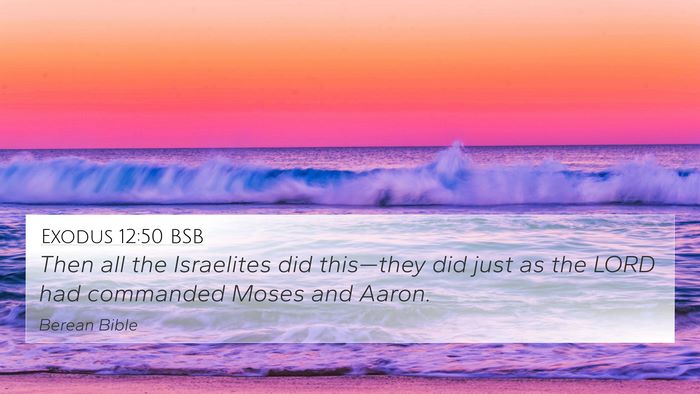 Exodus 12:50 BSB Bible Verse Image