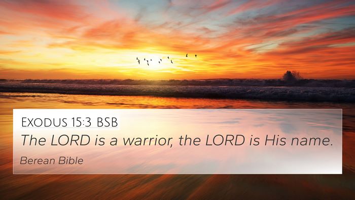 Exodus 15:3 BSB Bible Verse Image