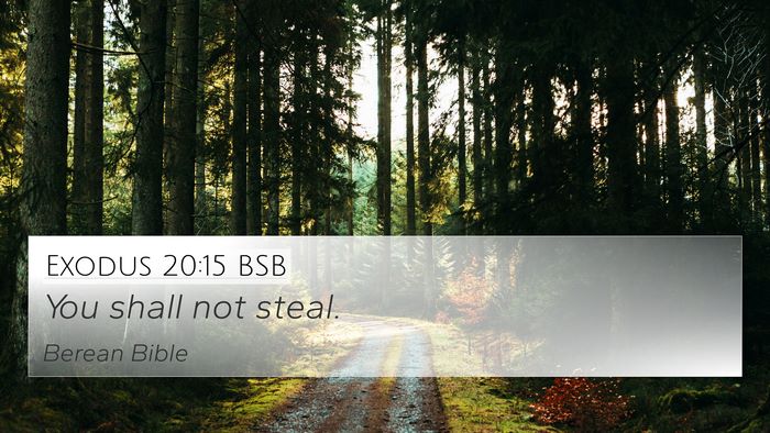 Exodus 20:15 BSB Bible Verse Image
