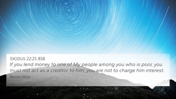 Exodus 22:25 BSB Bible Verse Image