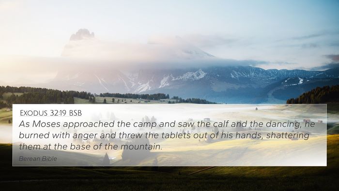 Exodus 32:19 BSB Bible Verse Image