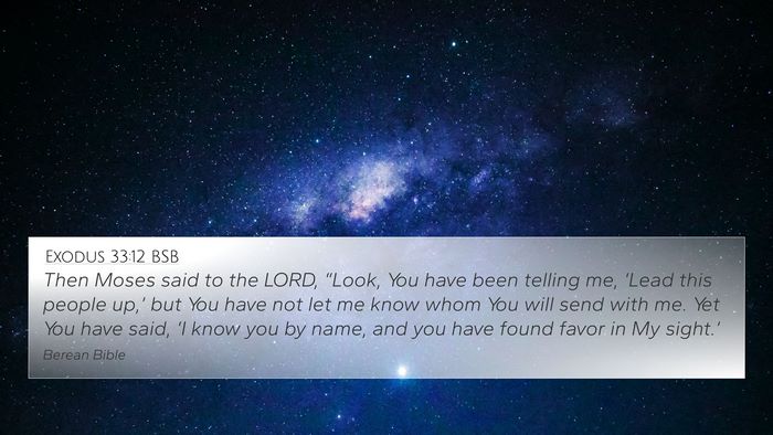 Exodus 33:12 BSB Bible Verse Image