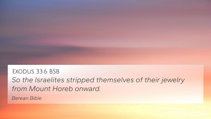 Exodus 33:6 BSB 4K Wallpaper - So the Israelites stripped themselves of their - 4K Wallpaper Bible Verse