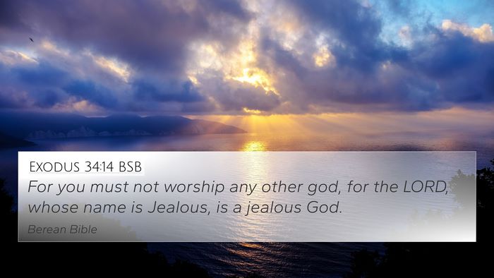 Exodus 34:14 BSB Bible Verse Image