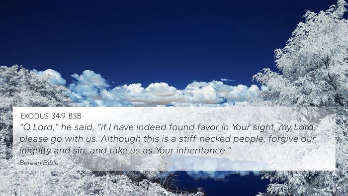 Exodus 34:9 BSB Bible Verse Image
